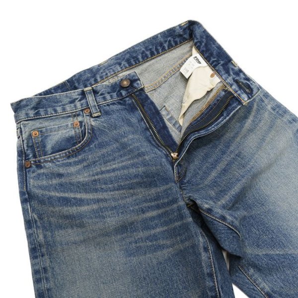 画像4: F.O.B FACTORY(エフオービーファクトリー)SELVEDGE 66 DENIM 5P(セルヴィッチ66デニム5P)"13oz Selvedge Denim" / Used(ユーズド加工)【裾上げ無料】 (4)