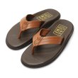画像1: ISLAND SLIPPER（アイランドスリッパ）PB202 (レザートングサンダル・ブラックソール) / Chocolate×Whisky（チョコレート×ウイスキー） (1)