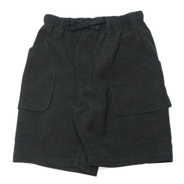 画像1: Post O'Alls（ポストオーバーオールズ）E-Z DEE'S Shorts（イージー・ディーズショーツ）Poly Heather/Dark Charcoal（ダークチャコール） (1)