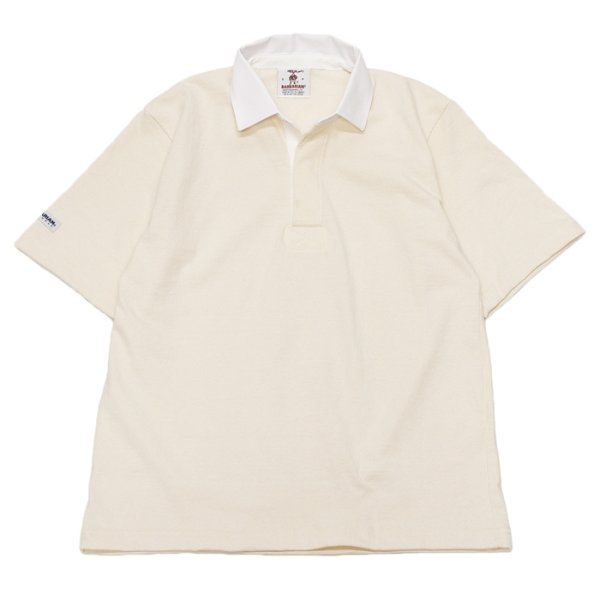 画像1: BARBARIAN（バーバリアン）カジュアルラガーシャツショートスリーブ 8oz-NEW FIT-（SOLID）/Ivory（アイボリー） (1)