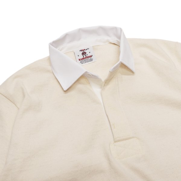 画像3: BARBARIAN（バーバリアン）カジュアルラガーシャツショートスリーブ ”SOLID" / Ivory（アイボリー） (3)