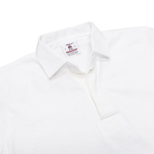 画像3: BARBARIAN(バーバリアン)カジュアルラガーシャツショートスリーブ "SOLID" / White(ホワイト) (3)