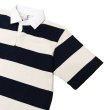 画像4: BARBARIAN（バーバリアン）カジュアルラガーシャツショートスリーブ ”TWO COLOUR STRIPES" / Navy×Ivory（ネイビー×アイボリー） (4)