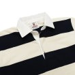 画像3: BARBARIAN（バーバリアン）カジュアルラガーシャツショートスリーブ ”TWO COLOUR STRIPES" / Navy×Ivory（ネイビー×アイボリー） (3)