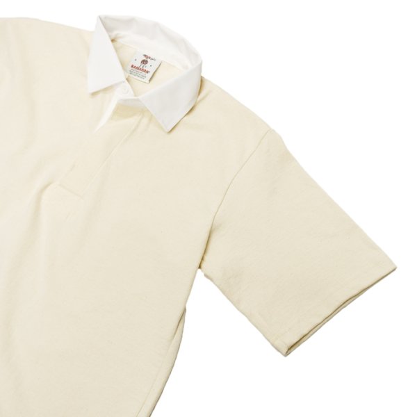 画像4: BARBARIAN（バーバリアン）カジュアルラガーシャツショートスリーブ ”SOLID" / Ivory（アイボリー） (4)