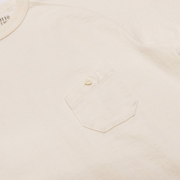 画像8: Nigel Cabourn(ナイジェル・ケーボン)9.5oz BASIC T-SHIRT(9.5ozベーシックTシャツ)/ Ivory(アイボリー)・Black(ブラック) (8)