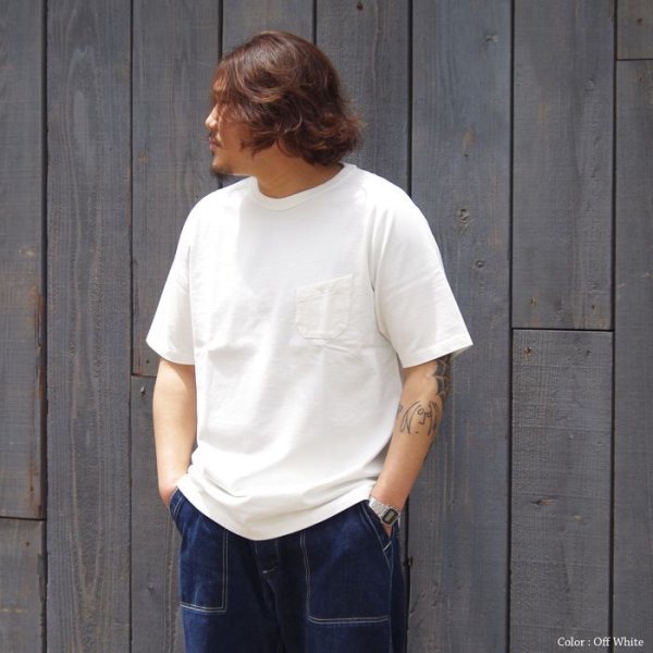 画像8: Nigel Cabourn(ナイジェル・ケーボン)9.5oz BASIC T-SHIRT(9.5ozベーシックTシャツ)/ Off White(オフホワイト) (8)