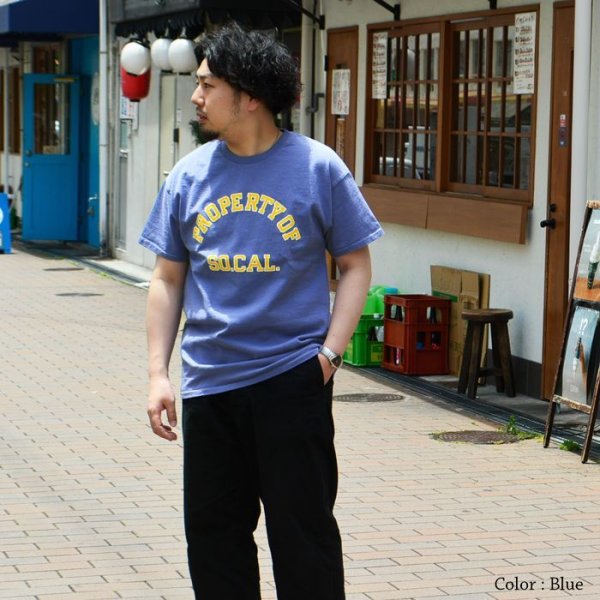 画像12: Sloppy Supply（スラッピーサプライ）Short Sleeve Print Tee（ショートスリーブプリントTシャツ）"SO.CAL"/White（ホワイト）・Blue（ブルー） (12)