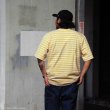 画像12: BARBARIAN（バーバリアン）カジュアルクルーネックシャツショートスリーブ 　”1/2 TWO COLOUR STRIPES” / Yellow×White+Graphite（イエロー×ホワイト+グラファイト）・Black×White+Raspberry（ブラック×ホワイト+ラズベリー） (12)