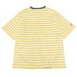 画像3: BARBARIAN（バーバリアン）カジュアルクルーネックシャツショートスリーブ 　”1/2 TWO COLOUR STRIPES” / Yellow×White+Graphite（イエロー×ホワイト+グラファイト）・Black×White+Raspberry（ブラック×ホワイト+ラズベリー） (3)