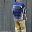 画像12: BARBARIAN（バーバリアン）カジュアルヘンリーネックシャツショートスリーブ "BASQUE STRIPES" レディース / Yellow×White（イエロー×ホワイト）・Dk.Ocean×White（ダークオーシャン×ホワイト） (12)
