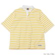 画像2: BARBARIAN（バーバリアン）カジュアルヘンリーネックシャツショートスリーブ 8oz（BASQUE STRIPES）"レディース"/Yellow×White（イエロー×ホワイト）・Dk.Ocean×White（ダークオーシャン×ホワイト） (2)