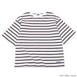 画像4: BARBARIAN（バーバリアン）カジュアルクルーネックシャツショートスリーブ ”TWO COLOUR STRIPES" レディース / White×Apple（ホワイト×アップル）・White×Brown（ホワイト×ブラウン） (4)