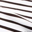 画像10: BARBARIAN（バーバリアン）カジュアルクルーネックシャツショートスリーブ ”TWO COLOUR STRIPES" レディース / White×Apple（ホワイト×アップル）・White×Brown（ホワイト×ブラウン） (10)