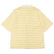 画像3: BARBARIAN（バーバリアン）カジュアルヘンリーネックシャツショートスリーブ "BASQUE STRIPES" レディース / Yellow×White（イエロー×ホワイト）・Dk.Ocean×White（ダークオーシャン×ホワイト） (3)