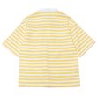 画像3: BARBARIAN（バーバリアン）カジュアルヘンリーネックシャツショートスリーブ 8oz（BASQUE STRIPES）"レディース"/Yellow×White（イエロー×ホワイト）・Dk.Ocean×White（ダークオーシャン×ホワイト） (3)