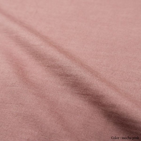 画像6: ＜40%OFF＞FilMelange（フィルメランジェ）WOOL-SUNNY（ウールサニー）"ニュージーランドメリノウール天竺" / Mocha Pink（モカピンク） (6)