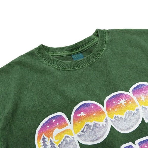 画像3: Good On（グッドオン）Short Sleeve Crew Neck Batik Print Tee（ショートスリーブクルーネックバティックプリントTシャツ）"GOOD ON" / Dk.Green（ダークグリーン） (3)
