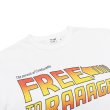 画像6: free rage（フリーレイジ）リサイクルコットンプリントTee"FREE to the RAGE" / White（ホワイト）・Sumi（スミクロ） (6)