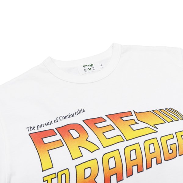 画像6: free rage（フリーレイジ）リサイクルコットンプリントTee / White（ホワイト）・Sumi（スミクロ） (6)