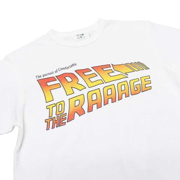 画像7: free rage（フリーレイジ）リサイクルコットンプリントTee / White（ホワイト）・Sumi（スミクロ） (7)
