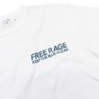 画像7: free rage（フリーレイジ）リサイクルコットンプリントTee"BLUE OCEAN" / White（ホワイト）・Navy（ネイビー） (7)