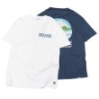 画像1: free rage（フリーレイジ）リサイクルコットンプリントTee"BLUE OCEAN" / White（ホワイト）・Navy（ネイビー） (1)