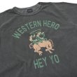 画像7: STUDIO D'ARTISAN（ステュディオ・ダ・ルチザン）USAコットンピグメント加工プリントＴシャツ"WESTERN HERO" / Pink（ピンク）・Black（ブラック） (7)