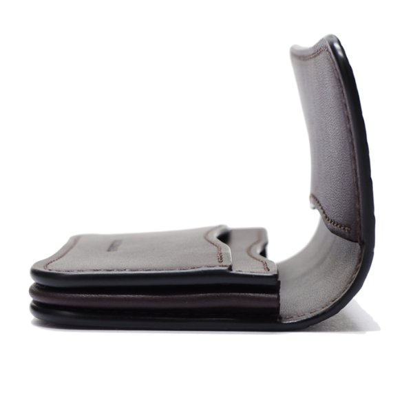 画像3: WILD SWANS（ワイルドスワンズ）GENERAL（ジェネラル）カードケース/チョコ"クロコダイル"×ダークブラウン"イングリッシュブライドル" (3)