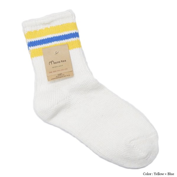 画像2: Mauna Kea(マウナケア)スラブネップ3本ラインソックス"レディース" / 3Colors(全3色展開)※3足までメール便発送可 (2)