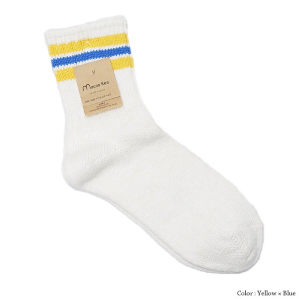 画像4: Mauna Kea（マウナケア）スラブネップ3本ラインソックス / 3Colors（全3色展開）※3足までメール便発送可 (4)