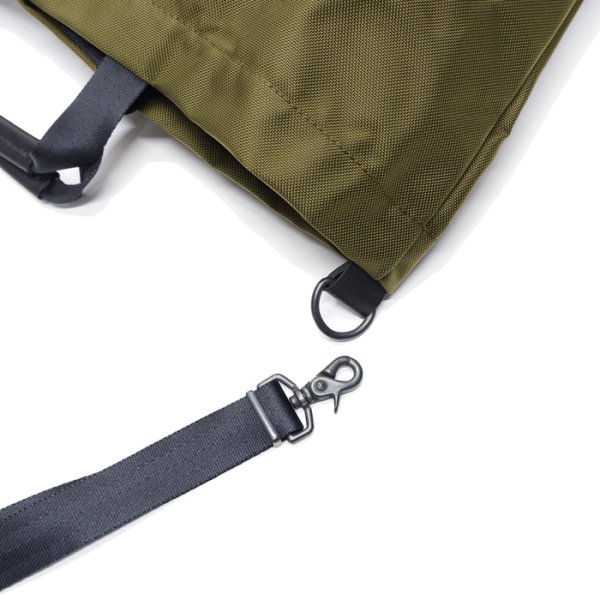 画像9: STANDARD SUPPLY(スタンダードサプライ)2WAY TOTE(2ウェイトートバッグ)Air Nylon/Olive Khaki(オリーブカーキ) (9)