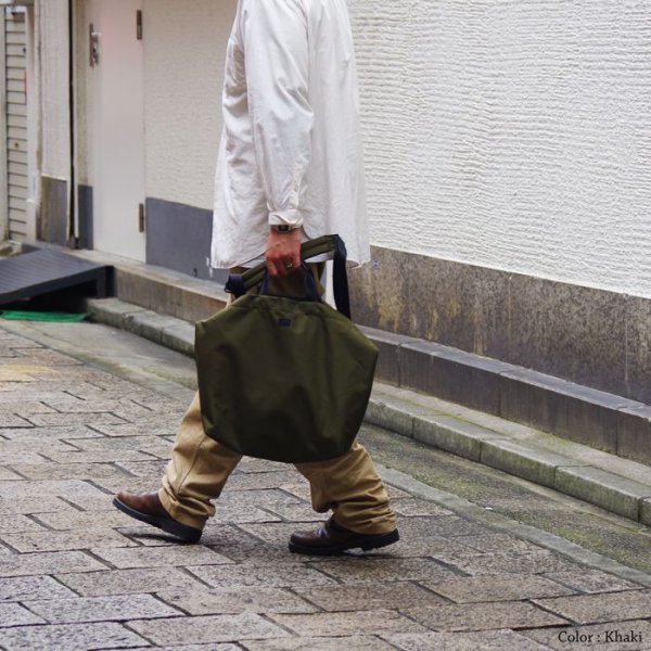 画像13: STANDARD SUPPLY(スタンダードサプライ)2WAY TOTE(2ウェイトートバッグ)Air Nylon/Olive Khaki(オリーブカーキ) (13)