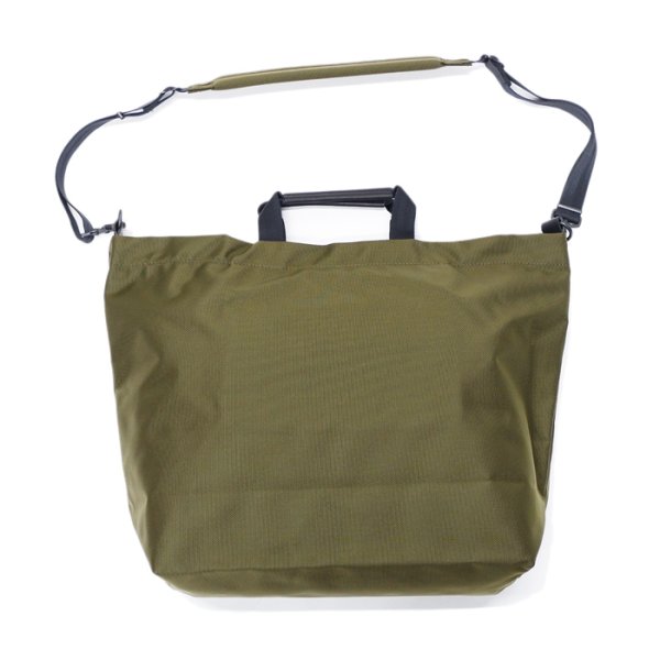 画像2: STANDARD SUPPLY(スタンダードサプライ)2WAY TOTE(2ウェイトートバッグ)Air Nylon/Olive Khaki(オリーブカーキ) (2)