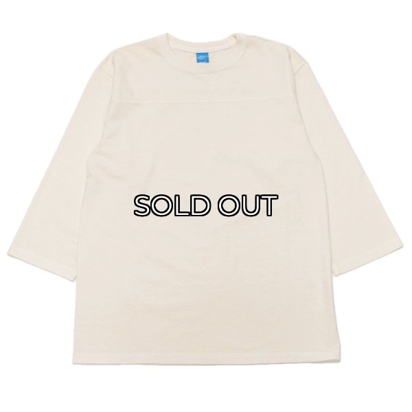 画像1: Good On（グッドオン）80's FOOTBALL Tee（80'sフットボールTシャツ）"Pigment Dye"/Natural（ナチュラル） (1)