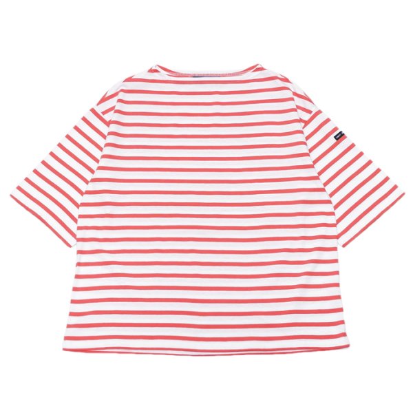 画像1: SAINT JAMES（セントジェームス）PIRIAC LOOSE（ピリアック・ルーズ）"Women" / NEIGE×TOMETTE（ホワイト×トマトレッド） (1)