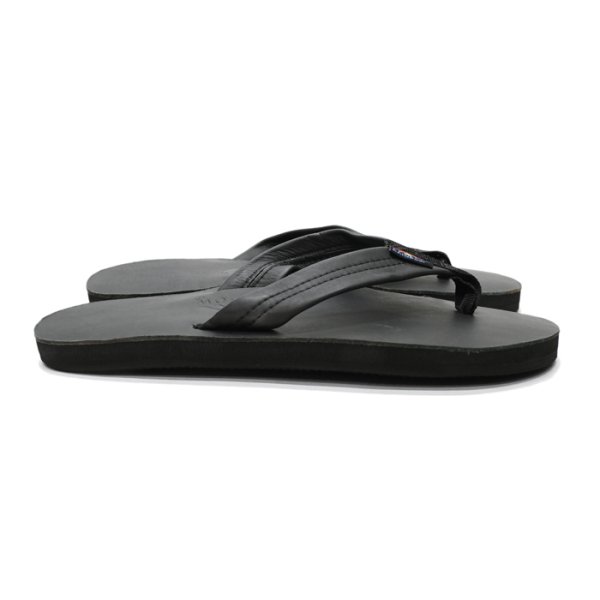 画像1: Rainbow Sandals（レインボーサンダル）Single Layer Classic Leather Sandal（シングルレイヤークラシックレザーサンダル）/Black（ブラック） (1)