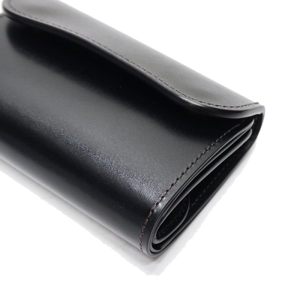 画像3: WILD SWANS(ワイルドスワンズ)BYRNE(バーン)3つ折りウォレット"サドルプルアップ"/Black(ブラック) (3)