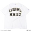 画像2: Champion（チャンピオン）T1011 US Print T-Shirt（ティーテンイレブンUSプリントTシャツ）"UC.BERKELEY"/White（ホワイト）・Navy（ネイビー）Made in USA (2)