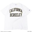 画像2: Champion（チャンピオン）T1011 US Print T-Shirt（ティーテンイレブンUSプリントTシャツ）"UC.BERKELEY" / White（ホワイト）・Navy（ネイビー）Made in USA (2)