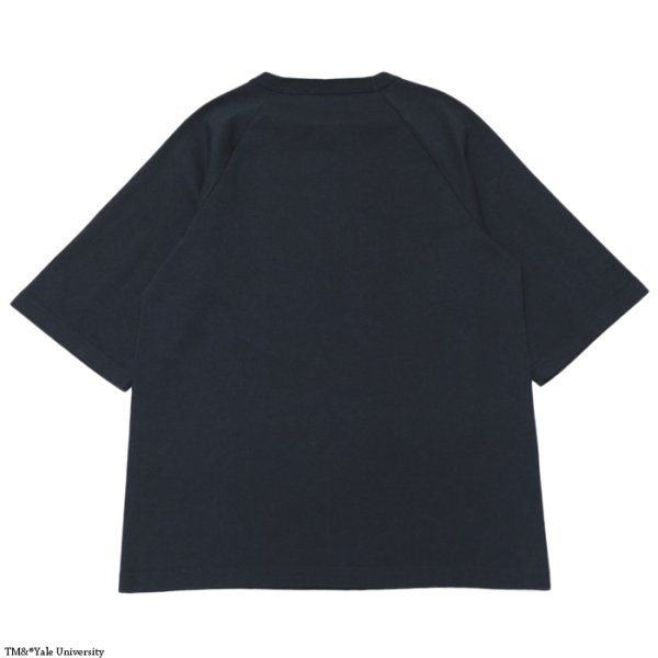 画像2: Champion（チャンピオン）T1011 US Print Raglan Sleeve T-Shirt（ティーテンイレブンUSプリントラグランスリーブTシャツ）"YALE" / Navy（ネイビー）※Sサイズのみ (2)