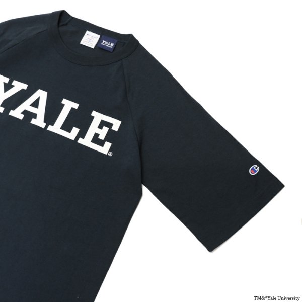 画像5: Champion（チャンピオン）T1011 US Print Raglan Sleeve T-Shirt（ティーテンイレブンUSプリントラグランスリーブTシャツ）"YALE" / Navy（ネイビー）※Sサイズのみ (5)