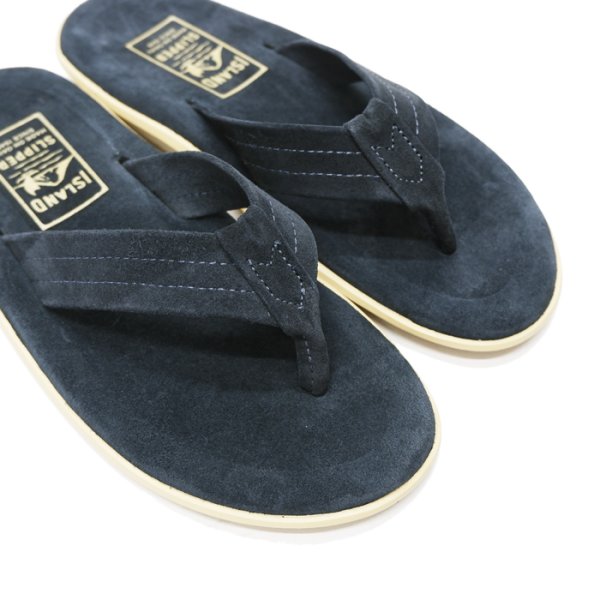 画像6: ISLAND SLIPPER(アイランドスリッパ)PT203 (レザートングサンダル) "Suede" / Navy(ネイビー) (6)