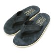 画像1: ISLAND SLIPPER（アイランドスリッパ）PT203 (レザートングサンダル) "Suede" / Navy（ネイビー） (1)