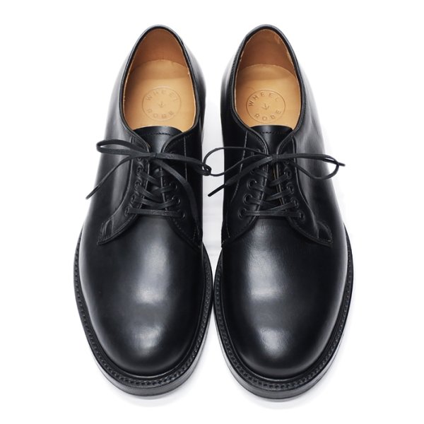 画像3: WHEEL ROBE(ウィールローブ)PLAIN TOE BLUCHER(プレーントゥブルーチャー)/Black(ブラック) (3)