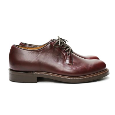 画像1: WHEEL ROBE（ウィールローブ）PLAIN TOE BLUCHER（プレーントゥブルーチャー）/Burgundy（バーガンディ）