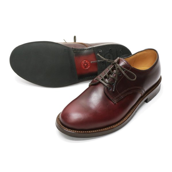 画像4: WHEEL ROBE(ウィールローブ)PLAIN TOE DERBY(プレーントゥダービー)/Burgundy(バーガンディ) (4)