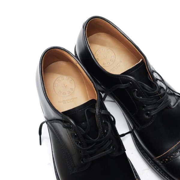 画像7: WHEEL ROBE(ウィールローブ)PUNCHED CAP DERBY(パンチドキャップトゥダービー)/Black(ブラック) (7)