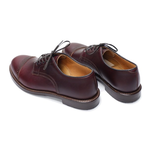 画像5: WHEEL ROBE(ウィールローブ)PUNCHED CAP DERBY(パンチドキャップトゥダービー)/Burgundy(バーガンディ) (5)