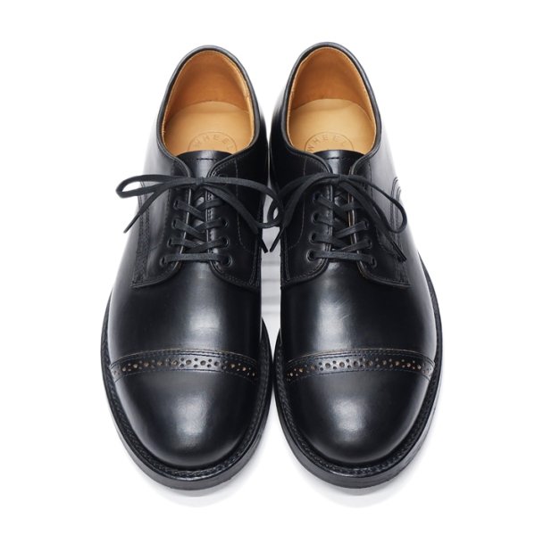 画像3: WHEEL ROBE(ウィールローブ)PUNCHED CAP DERBY(パンチドキャップトゥダービー)/Black(ブラック) (3)